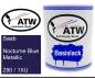 Preview: Saab, Nocturne Blue Metallic, 290 / 1XU: 1L Lackdose, von ATW Autoteile West.